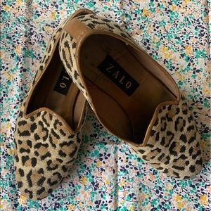 🐆Fabulous Vintage ZALO Leopard Smoking Slippers🐆